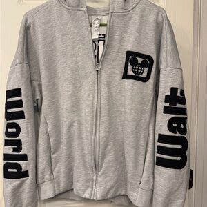 Walt Disney World Gray full zip Hoodie